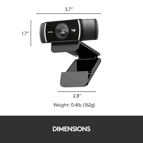Logitech C922 Pro Stream Webcam 1080P Camera