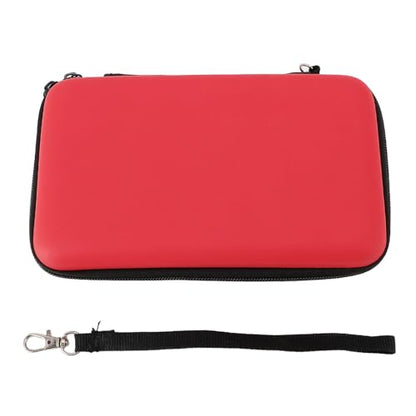 LICAEVEY Hard Shell Carrying Case for New 3DS XL/2DS XL - Travel Protective Storage with 8 Game Cartridge Slots & Water Proof PU Exterior (Red) - color: Red