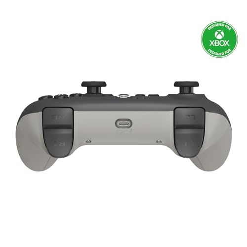8BitDo Ultimate C Wired Controller for Xbox with Hall Effect Joysticks and Triggers, RGB Lighting Fire Ring, Compatible with Xbox Series X|S, Xbox One, Windows 10/11 - Officially Licensed (Dark Gray) - color: Dark Gray