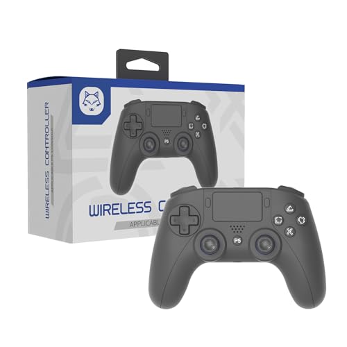 Wireless Anti-Stick Drift Controller for PS5/PC - Features, Turbo, 6-Axis Gyro, Dual Vibration, Macro Back Buttons, Touchpad, Bluetooth 5.0, 3.5mm Audio Jack & Built-in Microphone (BLACK2) - color: BLACK2