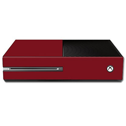 MightySkins Skin Compatible with Microsoft Xbox One - Solid Burgundy | Protective, Durable, and Unique Vinyl Decal wrap Cover | Easy to Apply, Remove, and Change Styles | Made in The USA - color: Burgundy