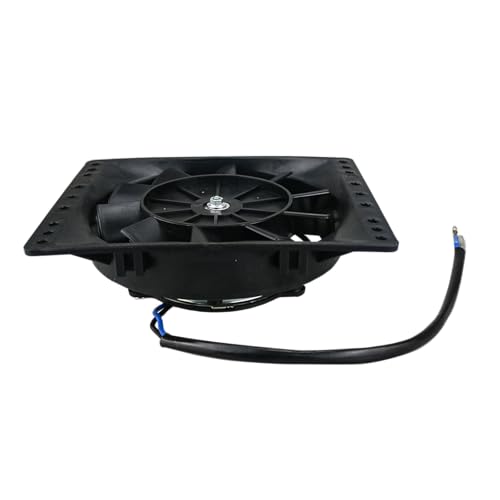6 Inch Small Slim Push Pull Electric Cooling Fan 650CFM Radiator Oil Cooler Mount Kit Black 2Pcs