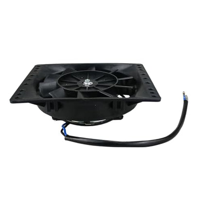 6 Inch Small Slim Push Pull Electric Cooling Fan 650CFM Radiator Oil Cooler Mount Kit Black 2Pcs