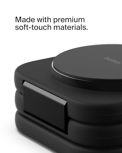 Belkin Qi2 15W Magnetic Wireless Travel Pad, 3 in 1 Foldable Charger | MagSafe compatible, iPhone 16 Series, Apple Watch, AirPods, BoostCharge Pro, portable travel charger, Magnetic - style: 3 in 1