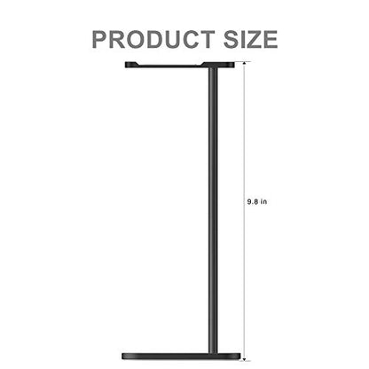 Headphone Stand for Desk, Aluminum Headset Stand (Black) | Headphone Stand for Desk with Heavy Base & Anti-Slip Pad Compatible All Headphones - color: Black