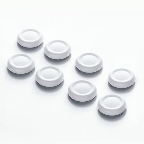 Ferkurn Replacement Thumb Grips Cap Compatible with PS5/4 Controller Edge Accessories, Anti-Slip Anti-Stickiness Anti-Scratch Joystick Caps Controller Thumbstick Grips Replacement Button, Repair Part - color: WHITE