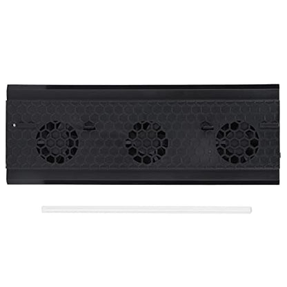 Vertical Gaming Console Cooling Stand with Light Bar for One X, 3 Fans, USB Hub Charging Ports, Decorative Design, ABS Material
