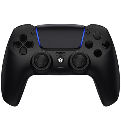 HEXGAMING RIVAL Wireless Controller Compatible with ps5, Black | Hall Effect Joysticks, Mouse-Click Triggers & Bumpers, 2 Remappable Back Buttons, 8 Swappable Sticks, FPS Gaming - color: Black