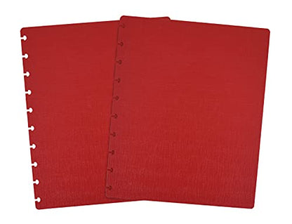 Talia Discbound Notebook - Cover and Disc Set (Arctic Ice, Canyon Clay, Green Olive, Charcoal, Chili Oil, Midsize Set) - color: Arctic Ice, Canyon Clay, Green Olive, Charcoal, Chili Oil, size: Midsize Set