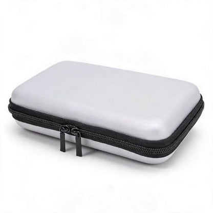 Carrying Case for NintendoNew New 2DS XL, 2DS LL, NEW 3DS, 3DS Console, Hard Protective Shell Travel Case Pouch with 8 Game Cartridges Slot, Water Proof PU & Hard EVA, Console - color: Silver