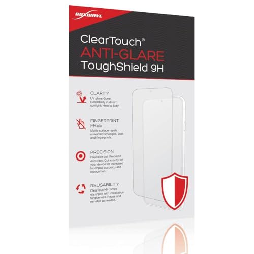 BoxWave Screen Protector Compatible with My Arcade Pac-Man Micro Player Pro - ClearTouch Anti-Glare ToughShield 9H (2-Pack), Anti-Glare 9H Tough Flexible Film Screen Protector