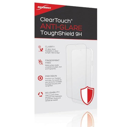 BoxWave Screen Protector Compatible with My Arcade Pac-Man Micro Player Pro - ClearTouch Anti-Glare ToughShield 9H (2-Pack), Anti-Glare 9H Tough Flexible Film Screen Protector