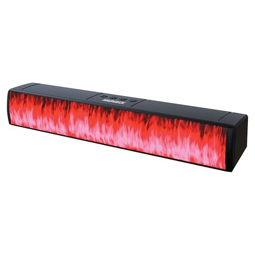 Magnavox MMA4020 Portable Speaker Soundbar with Bluetooth 5.0, Patented Vibrant LED Light Display, True 16 Watts RMS Sound, USB, TFT Playback, Great for Gaming, Stereo (Medium)