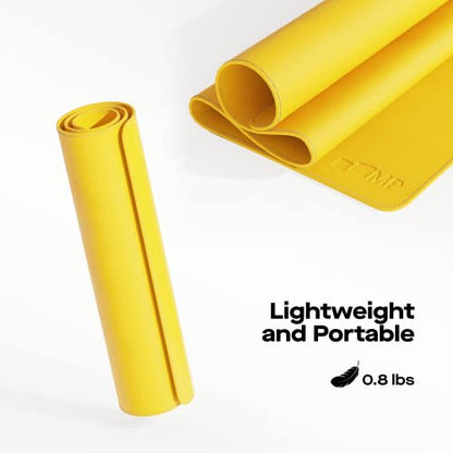 Mobile Pixels Desk Pad, Large PU Leather Desk Mat (Racing Yellow) | Desk Protector with Non-Slip Base for Keyboard and Mouse, Upgraded Sewing Waterproof Desk Mat 31.5"x 15.75" - color: Racing Yellow