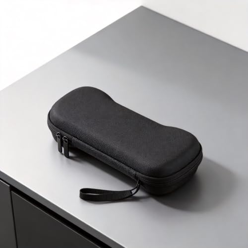 EVA Hard Carrying Case for Anbernic RG557 and RG556 Retro Gaming Console, Protective Travel Storage Bag 25x12x5cm, Sleek Black Design, 1 Unit