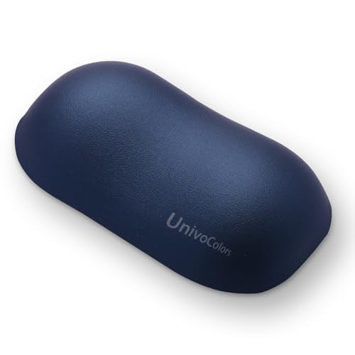 UnivoColors Design-Wave Wrist Rest, Artificial Sheepskin+Memory Foam+Ergonomic+Anti-Slip Gel, Resilience Support During Work and Gaming,Mouse Accessory,Navy - color: Wr_navy, style: Wrist Rest