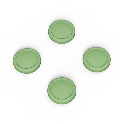 eXtremeRate PlayVital Switch Joystick Caps, Switch Lite Thumbstick Caps, Silicone Analog Cover for OLED Joycon Thumb Grips - Matcha Green - color: Matcha Green