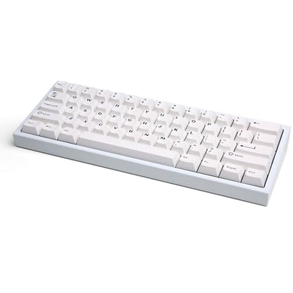 CyberPowerPC CK60 White 60% Hot-Swappable RGB Customizable Mechanical Gaming Keyboard, Dampening Foam, Aluminum CNC Case w/Gateron Red Switches and PBT Keycaps - color: White
