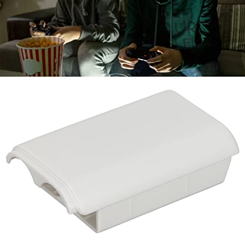 Game Console 360 Battery Cover, Wireless Controller Replacement ABS Plastic Shell Case for Game Console 360 Controller Battery Pack, Durable (White) - color: White