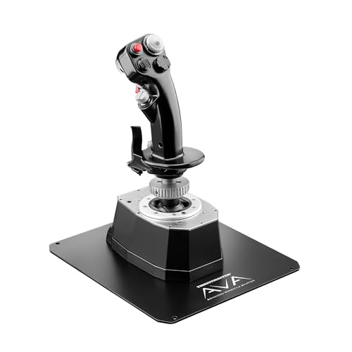 Thrustmaster AVA Desktop Plate, Flight Sim Joystick Base Mount - PC | 23 x 27 cm metal plate, 3.3 lb for stability, 4 screws included, fits AVA and Magnetic Base, for desk or table use - style: AVA Desktop Plate