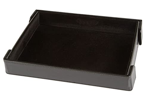 Forged Dice Co. 9.5 Inch Magnetic Folding Dice Tray - Portable Folding Dice Rolling Tray for use as DND Dice Tray D&D Dice Tray or Dice Game - Quiets Rolling Metal Dice and Folds Flat - color: Black