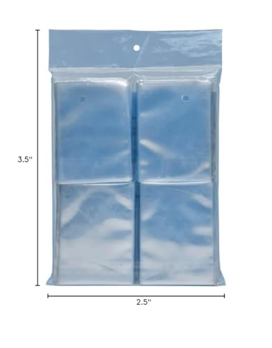 Clear Card Sleeves for Standard Size Trading Cards - 2.5" x 3.5" (1000 count retail pack)
