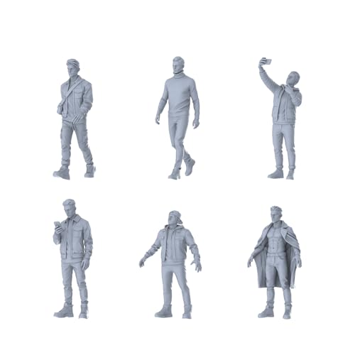 MRY-SFW 1/87 Urban Trendy Young Male Multi-Pose Six-Figure Set
