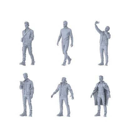 MRY-SFW 1/87 Urban Trendy Young Male Multi-Pose Six-Figure Set