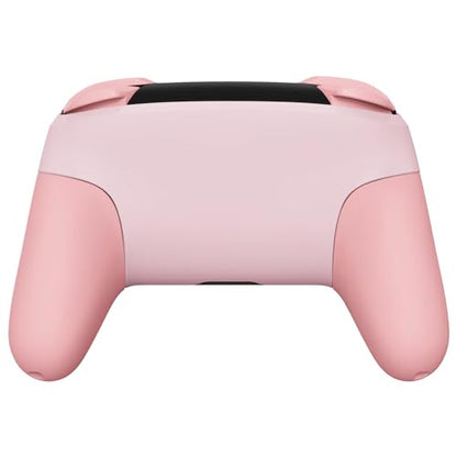eXtremeRate Replacement Full Set Shell Button for Nintendo Switch Pro Controller, Cherry Blossoms Pink & Puffy Pink Faceplate Backplate Handles for Switch Pro Controller - color: Cherry Blossoms Pink & Puffy Pink
