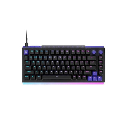 Logitech G512 X 75 TMR + Linear Switch Mechanical Gaming Keyboard - Black | Hot-Swappable 9x TMR Rapid Trigger + Linear Mechanical Switches, Gasket, PBT Keycaps, <8K, LIGHTSYNC RGB, for PC & Mac - color: Black, size: 75 percent, style: Linear Switches