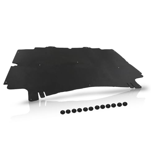 CNNELL Hood Insulation Pad 1/2" Heat Blanket with Clips Compatible with Dodge Ram 2500 3500 2002 2003 2004 2005 2006 2007 2008 2009, Black - style: 2002-2009 Dodge Ram 2500 3500