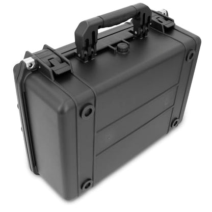 CASEMATIX 18" Waterproof Hard Case with Customizable Foam for Portable Electronics, Tools and Accessories - Hard Shell Plastic Case with Pre-Diced Travel Case Foam Interior - size: 18"