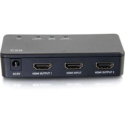 Legrand - C2G 2 Port HDMI Splitter, 4K UHD Signal Splitter, Black HDMI Splitter with Input to Output Splitter, 1 Count, C2G 41057 - style: 2 Port