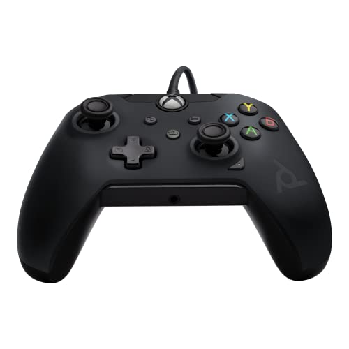 PDP Wired Game Controller - Xbox Series X|S, Xbox One, PC/Laptop Windows 10, Steam Gaming Controller - USB - Advanced Audio Controls - Dual Vibration Videogame Gamepad - Raven Black - color: Black