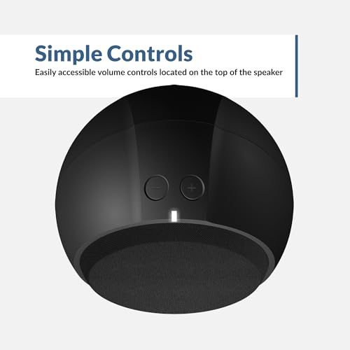 Cyber Acoustics USB-Powered 2.0 Speakers (CA-2110USB) – Modern 2.0 USB C or A Computer Speakers for Desktop PC, 12 Watts Power for Loud Sound, Compatible with PCs and Laptops - style: Sphere USB
