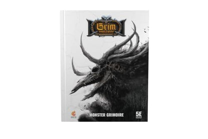 Ghostfire Gaming Grim Hollow: The Monster Grimoire | RPG creature sourcebook for fantasy tabletop roleplaying games, ages 14+