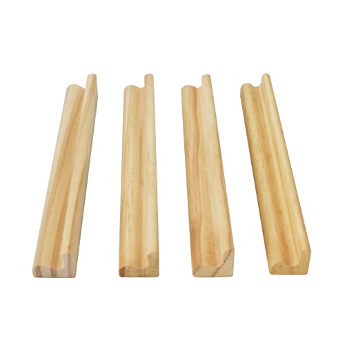 Yuanhe Scrabble Letter Tile Holders - Wooden Scrabble Rack Tray Set of 4, for Crafts and Game Stands - style: 4PCS