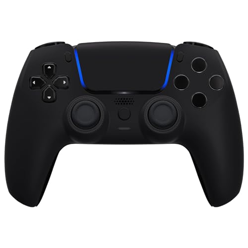 MODDEDZONE M Series Custom controller for PS5 - Wireless, OEM-Quality Custom Designs for Playstation 5 Controller- Diverse & Unique Styles for Enhanced Gaming (Soft Black) - color: Soft Black