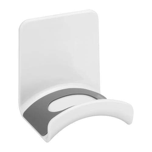 uxcell Headphone Stand, 1 Pcs ABS Headset Holder Adhesive Headphone Holder Hook Mount Headphone Hanger Hook Under Desk for Gaming Headphones Earphones Cables, White(Wall-Mounted) - color: White