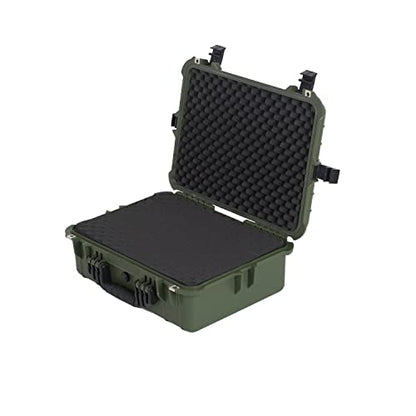 MEIJIA All Weather IP67 Waterproof Hard Camera Case,Hard Protective Case,Hard Case with Customizable Foam,Fit Use of Drones,Camera,Equipments,Pistols(Green,19.78x15.77x7.41inches) - color: Green, size: 19.78x15.77x7.41inches