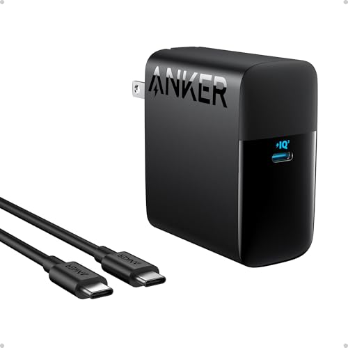 Anker Laptop Charger, Compact Foldable 100W USB C Charger with 5FT Cable | High-Speed for MacBook Pro/Air, Samsung Galaxy, iPhone 17/16, iPad Pro, and More - color: Black