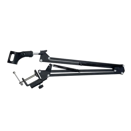 TECHTONGDA Microphone Mounting Bracket Desk Mic Arm Microphone Stand with Desk Mount Mic Suspension Boom for Live Streaming, Gaming, Podcasting, Radio