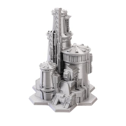Tabletop Terrain 6mm Sci-Fi Cityscape Bundle 3 with Hexes for Miniatures Games Such as Epic Battletech Adeptus Titanicus (Bundle 3 with Hexes) - size: Bundle 3 with Hexes