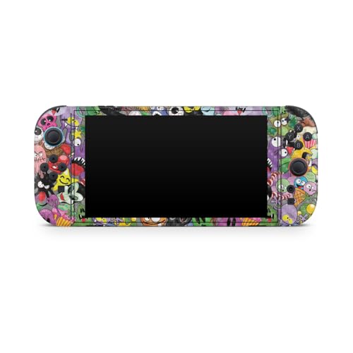 Carbon Fiber Gaming Skin Compatible with Nintendo Switch 2 Console Only - Monster Mash - Premium 3M Vinyl Protective Wrap Decal Cover - Easy to Apply | Crafted in The USA by MightySkins - color: Monster Mash, size: Switch 2 Console Skin Only, style: Textu