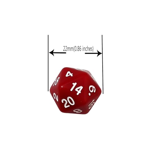 SmartDealsPro 10-Pack 20 Sided Dice D20 Polyhedral Dice for DND RPG MTG Table Game (Mix Color) - color: Mix Color