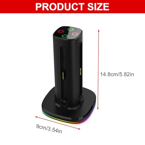Four Slot Charging Stand Charging Consoles Dock Holder Compatible for NS 2 Dock Station Stand Game Console Station