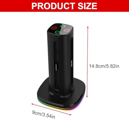 Four Slot Charging Stand Charging Consoles Dock Holder Compatible for NS 2 Dock Station Stand Game Console Station