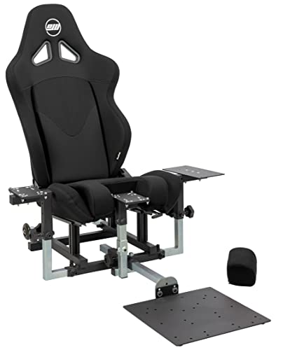 SimFab Modular Flight Simulator Cockpit For Combat Simulation. DCS Edition. Compatible With Thrustmaster Warthog, WinWing, VirPil, VKB And Alike Controls. Upgradable To General Aviation, Space Sim Or Sim Racing. (black seat) - color: black seat