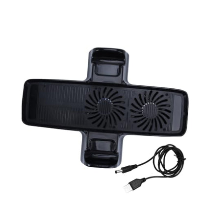 1pc Temperature Control Radiator Fan Base Compatible Space-Saving Cooling for Game Consoles and Vertical Stand