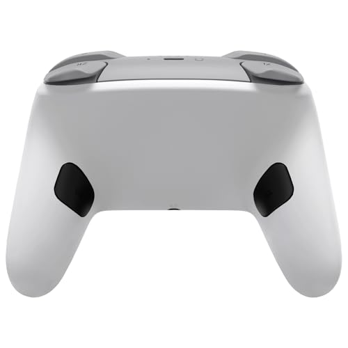eXtremeRate Bottom Shell for Nintendo Switch 2 Pro, White | Custom DIY Rear Back Plate Housing Replacement Cover Case for Nintendo Switch 2 Pro Controller - color: White